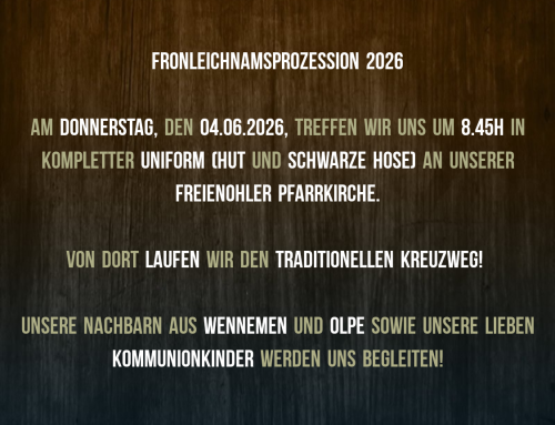 Fronleichnamsprozession am Donnerstag
