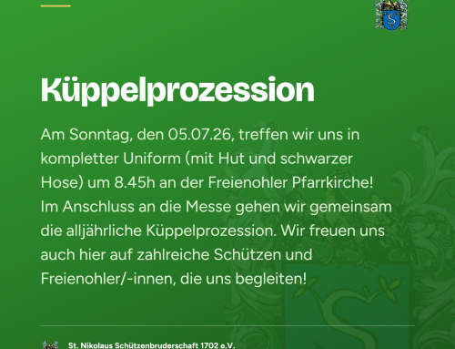 Küppelprozession am Sonntag, den 05.07.26