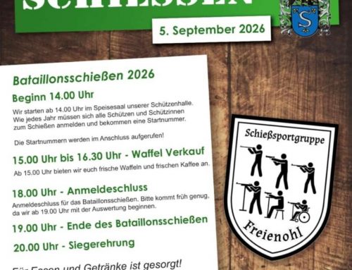 Bataillonsschießen 2026 am 05.09.2026